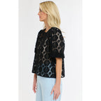 Top Ivy Embroidered - Black Floral