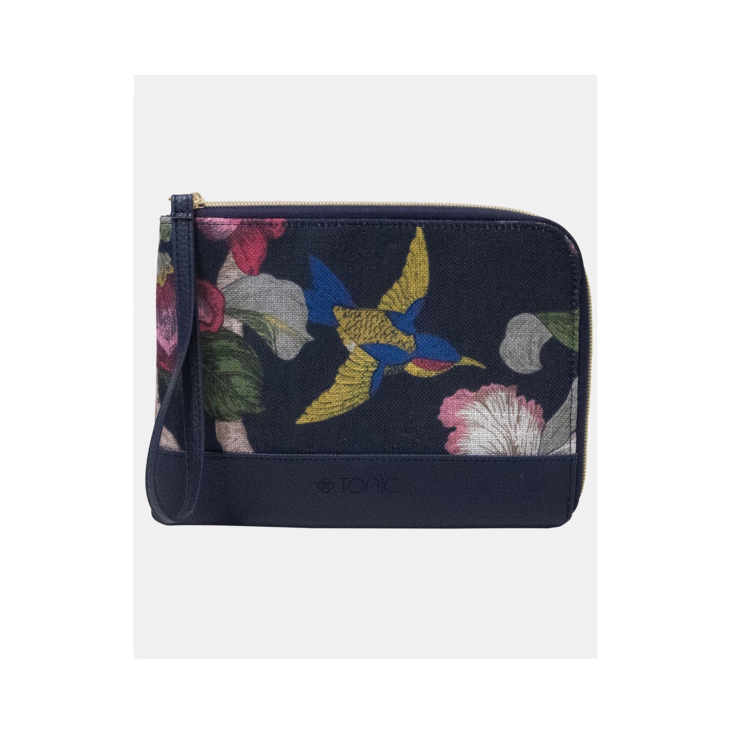 Pouch Duet Birdsong Indigo