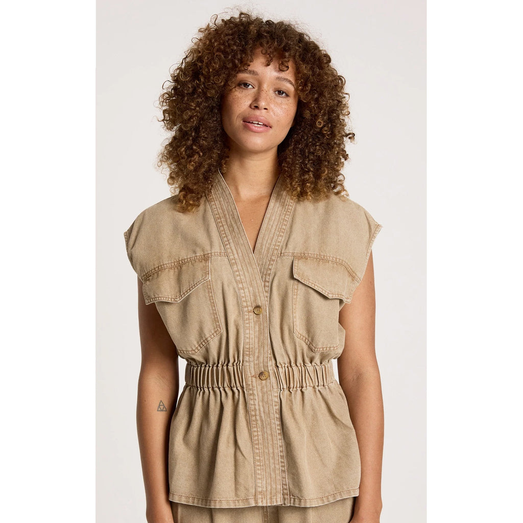 Vest Bodhi Denim - Fawn