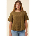 Top Maggie Crochet - Olive