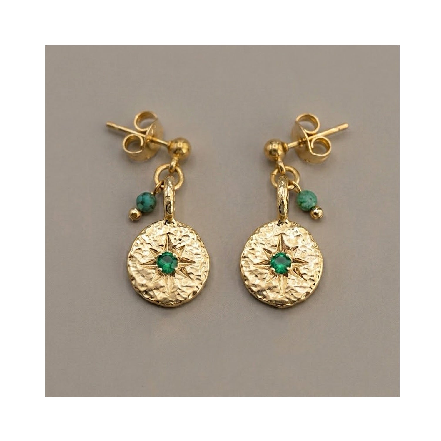 Earring May Birthstone - Inner Compass Emerald