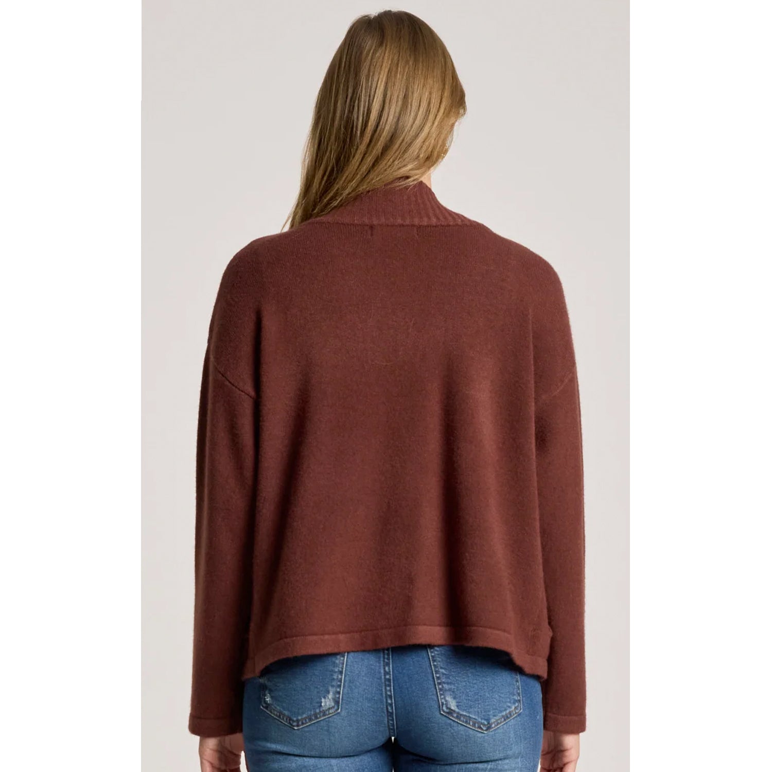 Cardigan Samira Crop Mahogany