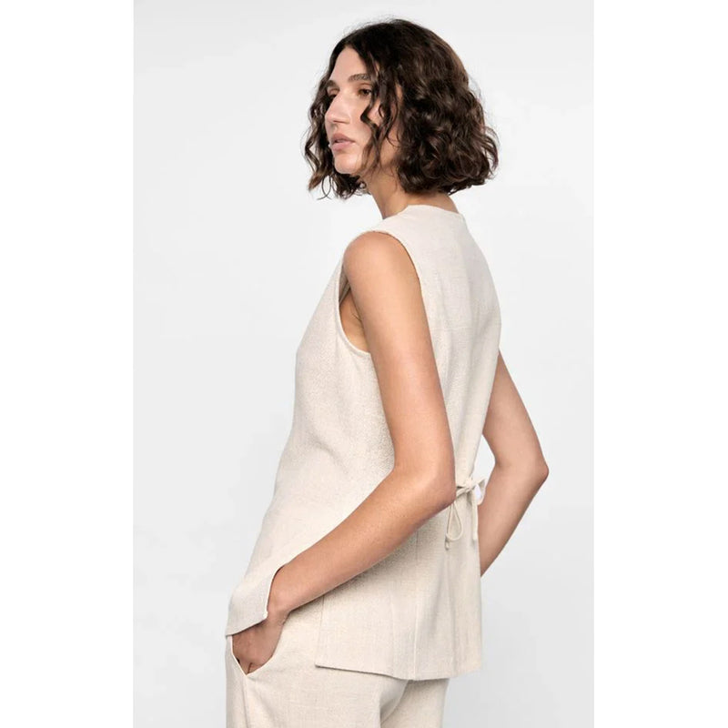Top Piper Tunic Vest - Natural