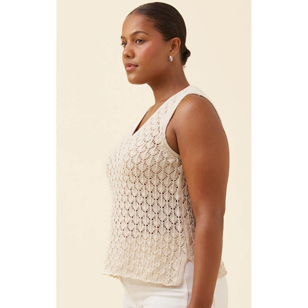Top Mia Knit - Canvas