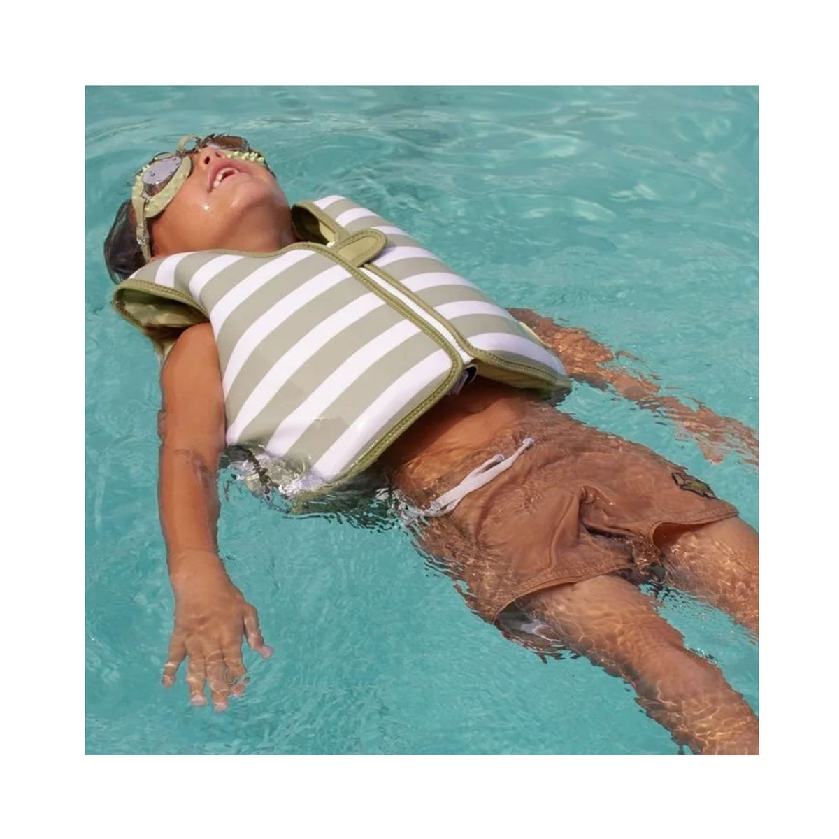 Kids Swim Vest - Into the Wild Khaki