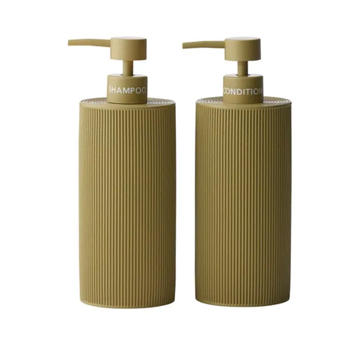 Shampoo & Conditioner Sid Dispenser Set - Olive