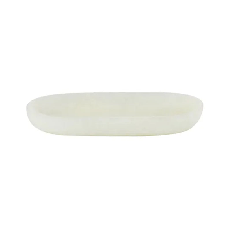 Tray Oval Kip Resin - Ivory
