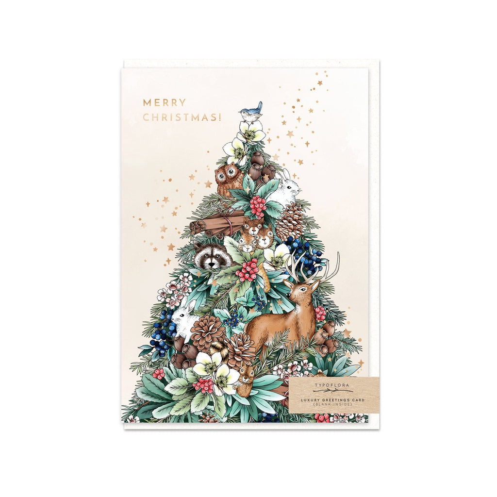 Card Enchanted Christmas Tree