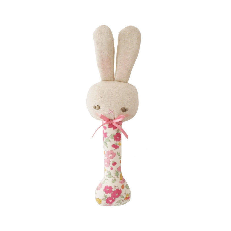 Rattle Baby Bunny - Rose Garden