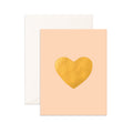 Card Heart Gold