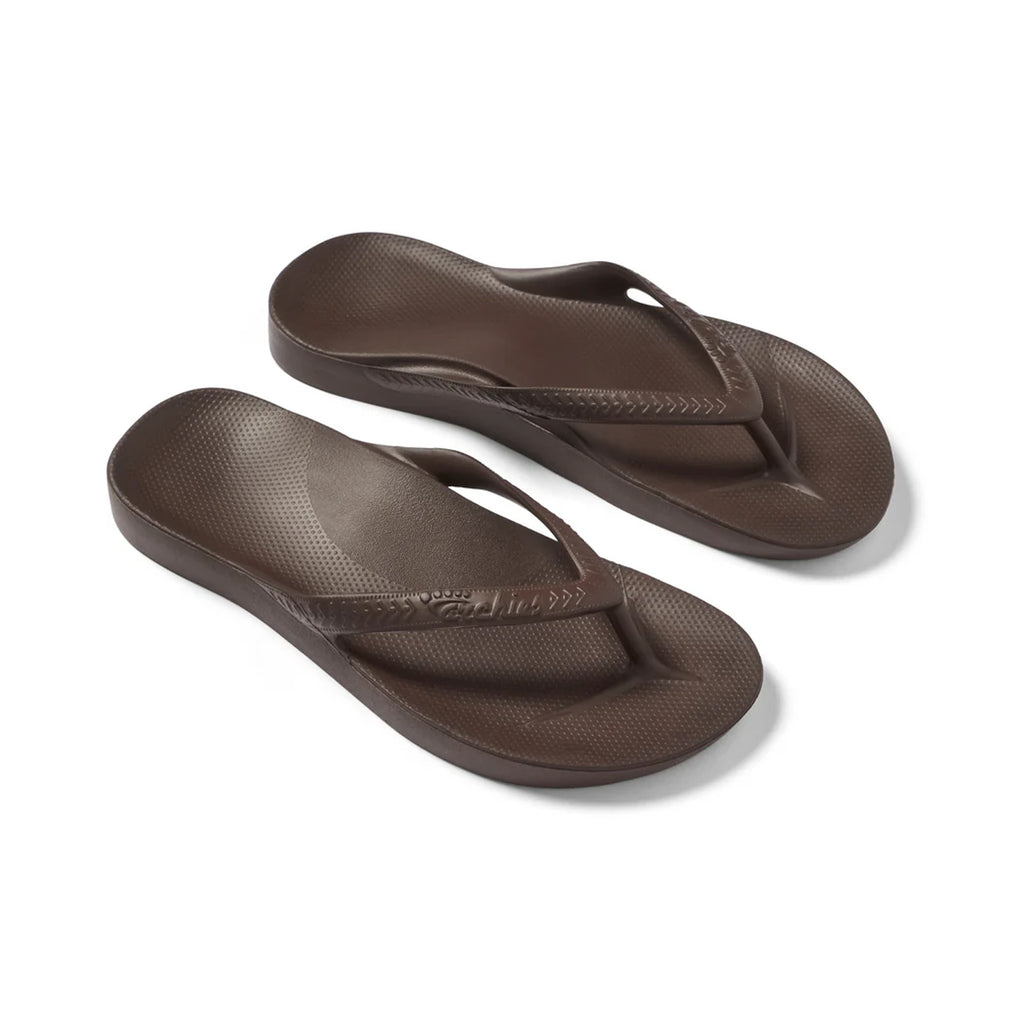 Arch Support Thongs - Chocolate Brown