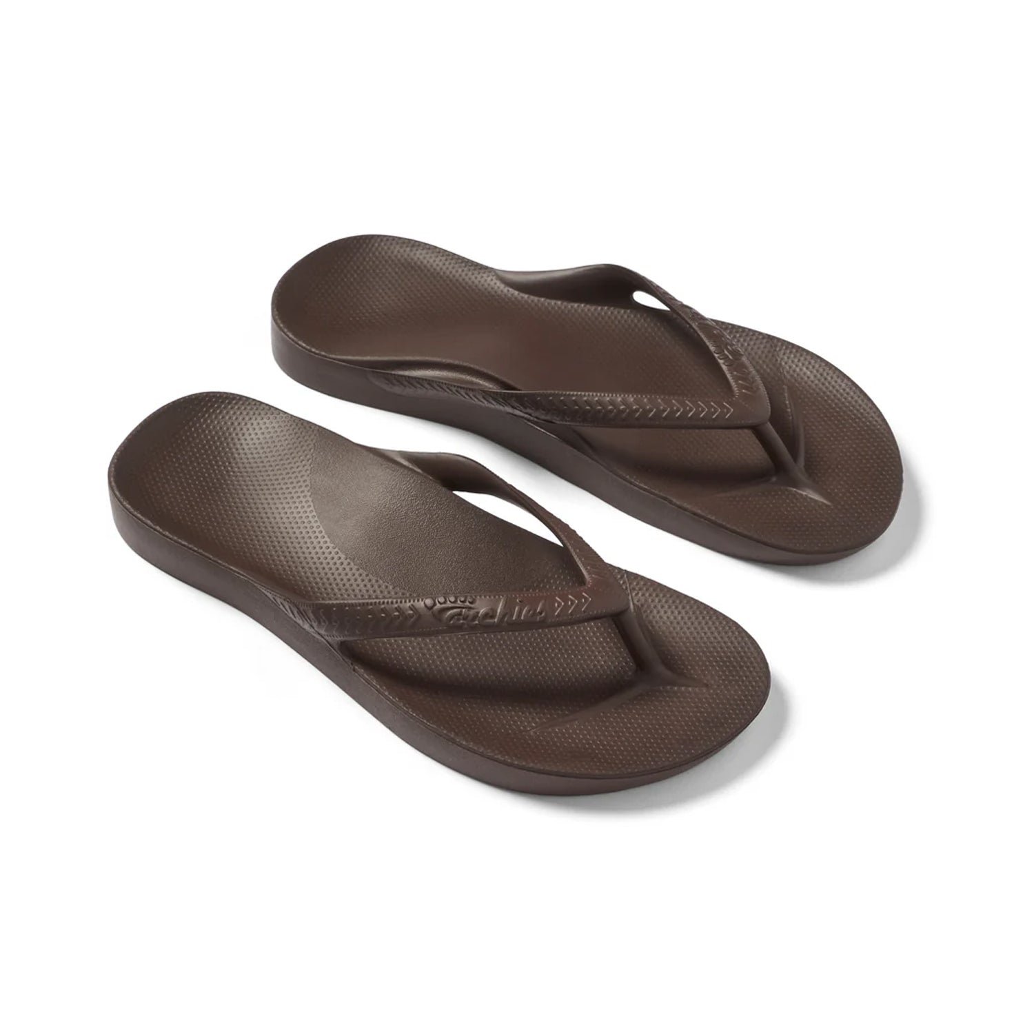 Arch Support Thongs - Chocolate Brown