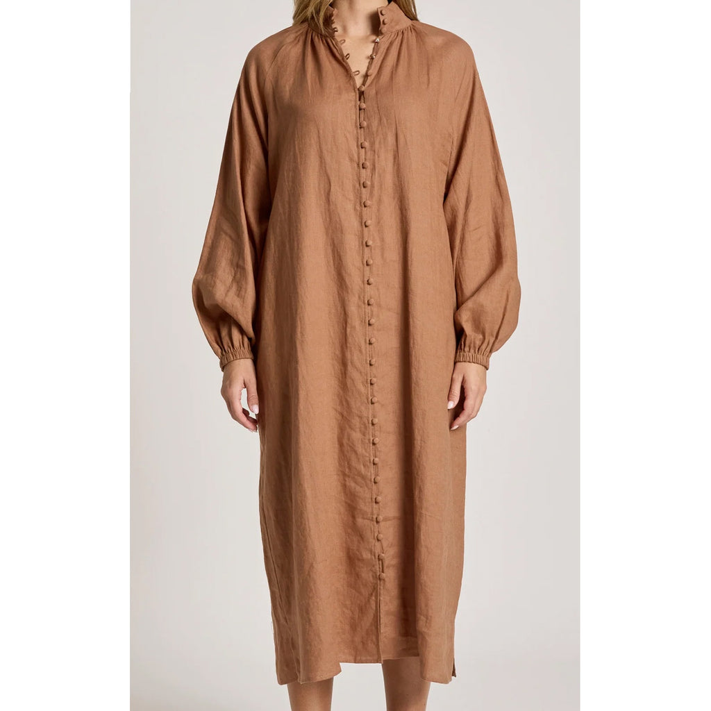 Dress Bajau Button - Clay