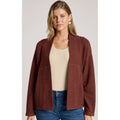 Cardigan Samira Crop Mahogany