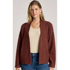 Cardigan Samira Crop Mahogany