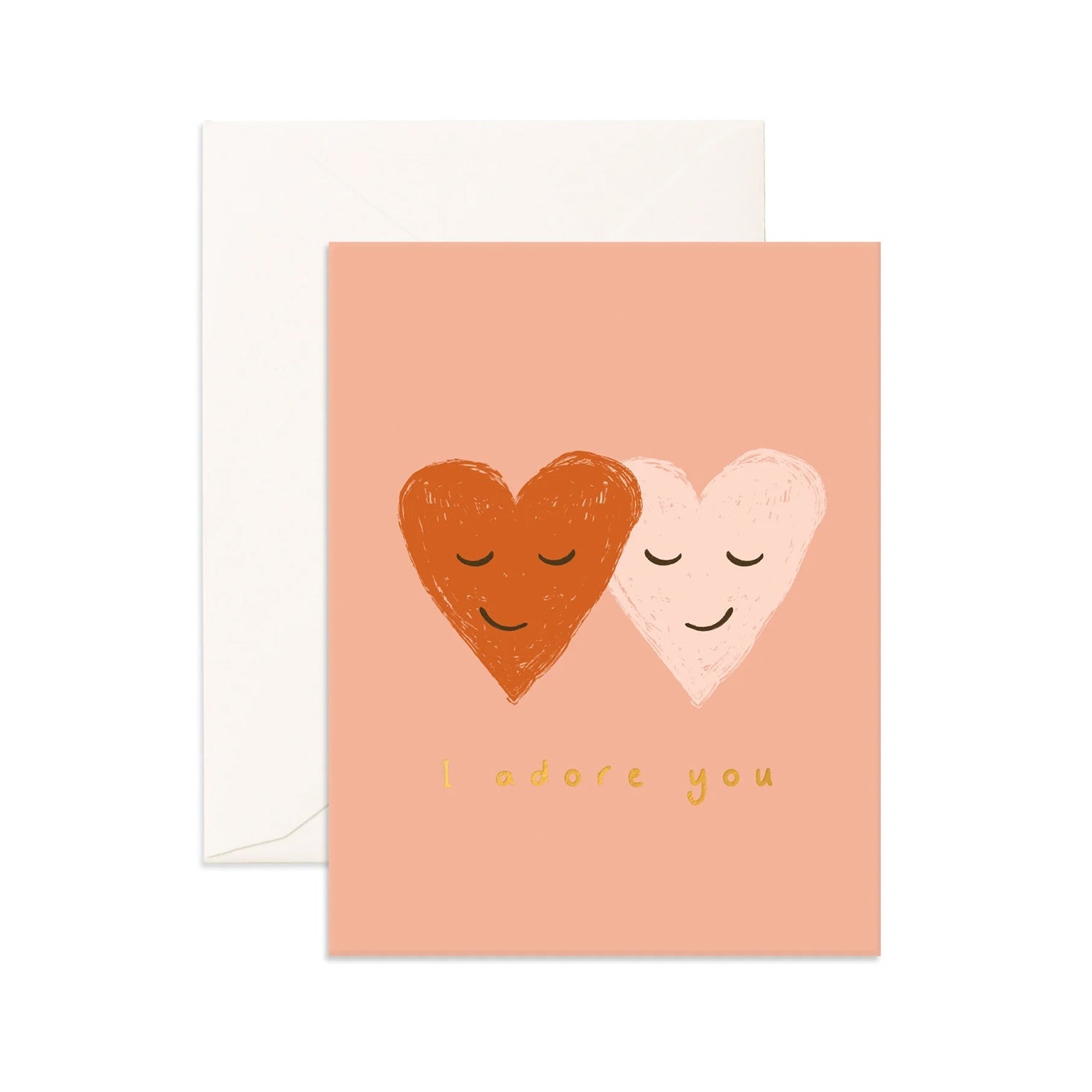 Card Adore You Hearts