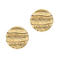 Earring Roma Round - Gold Round