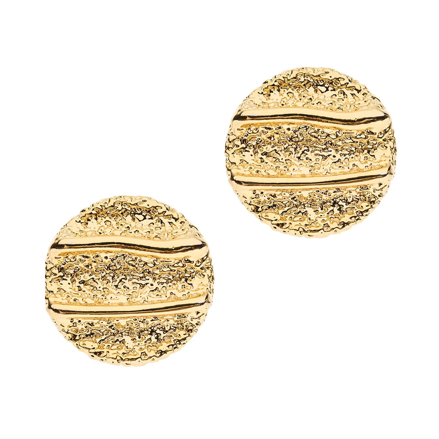 Earring Roma Round - Gold Round