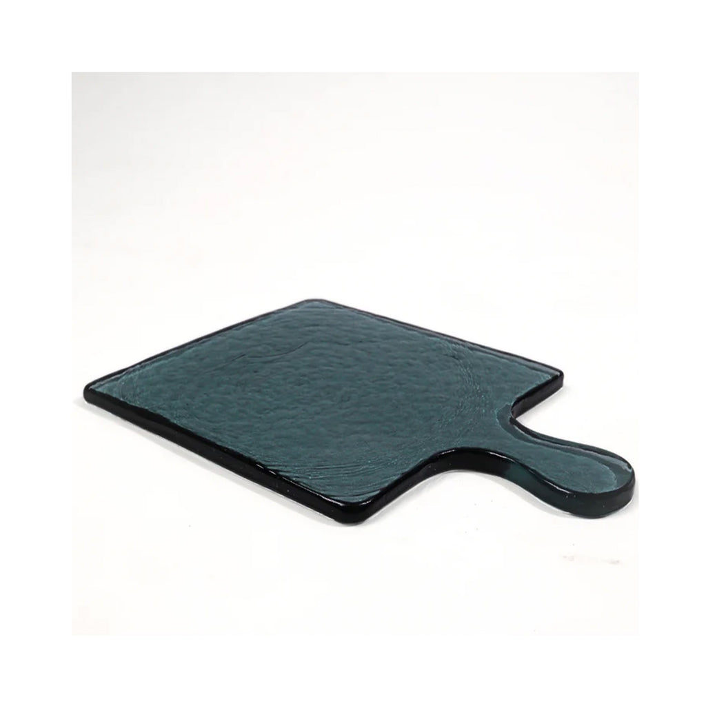 Board Handblown Glass Square - Blue
