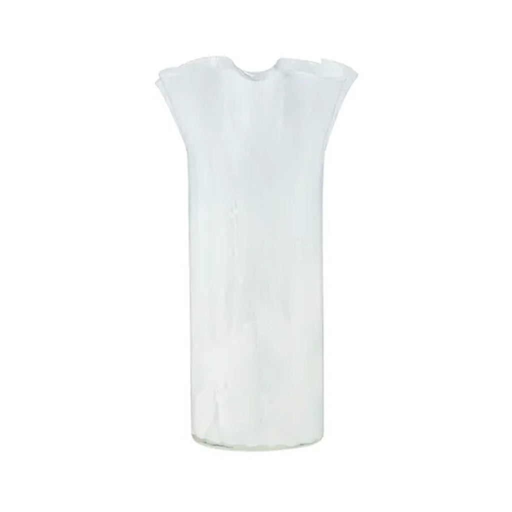 Vase Estuary Glass 20.5x35cm Ivory/Blue