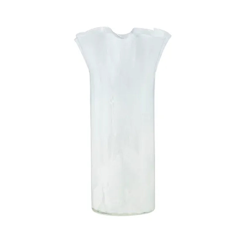 Vase Estuary Glass 20.5x35cm Ivory/Blue