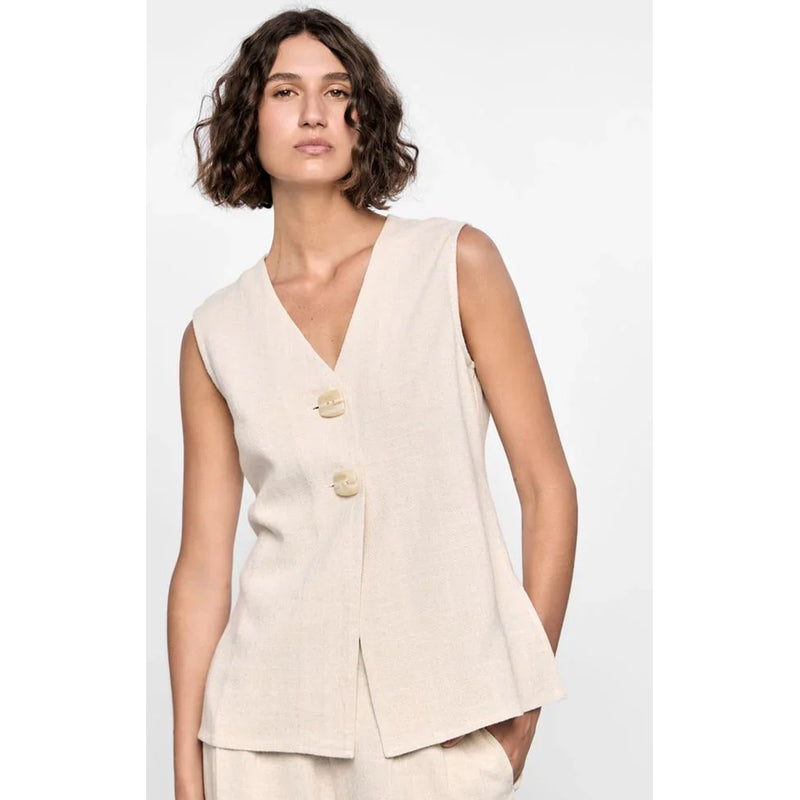 Top Piper Tunic Vest - Natural