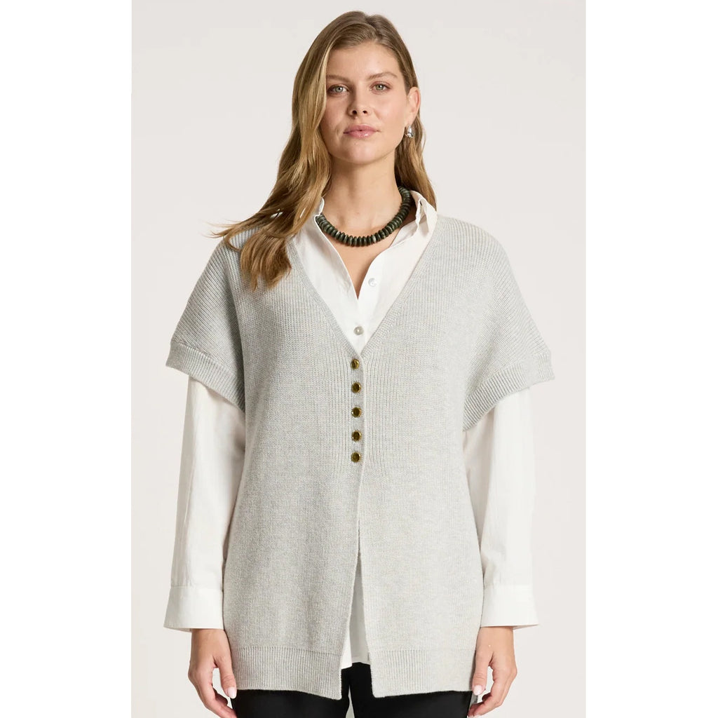 Cardigan - Berber Vest Cardigan Marle