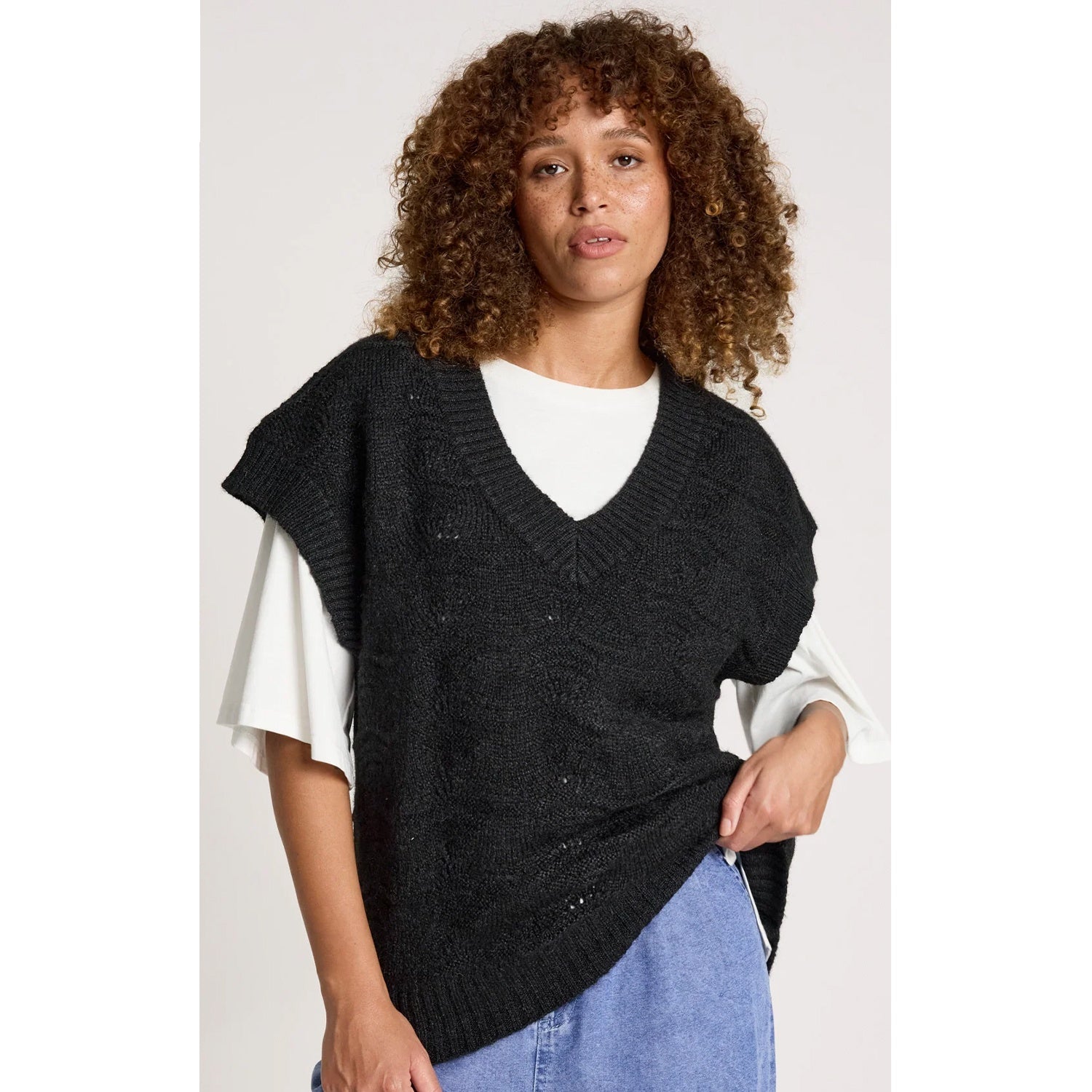 Vest - Orin Knit Black