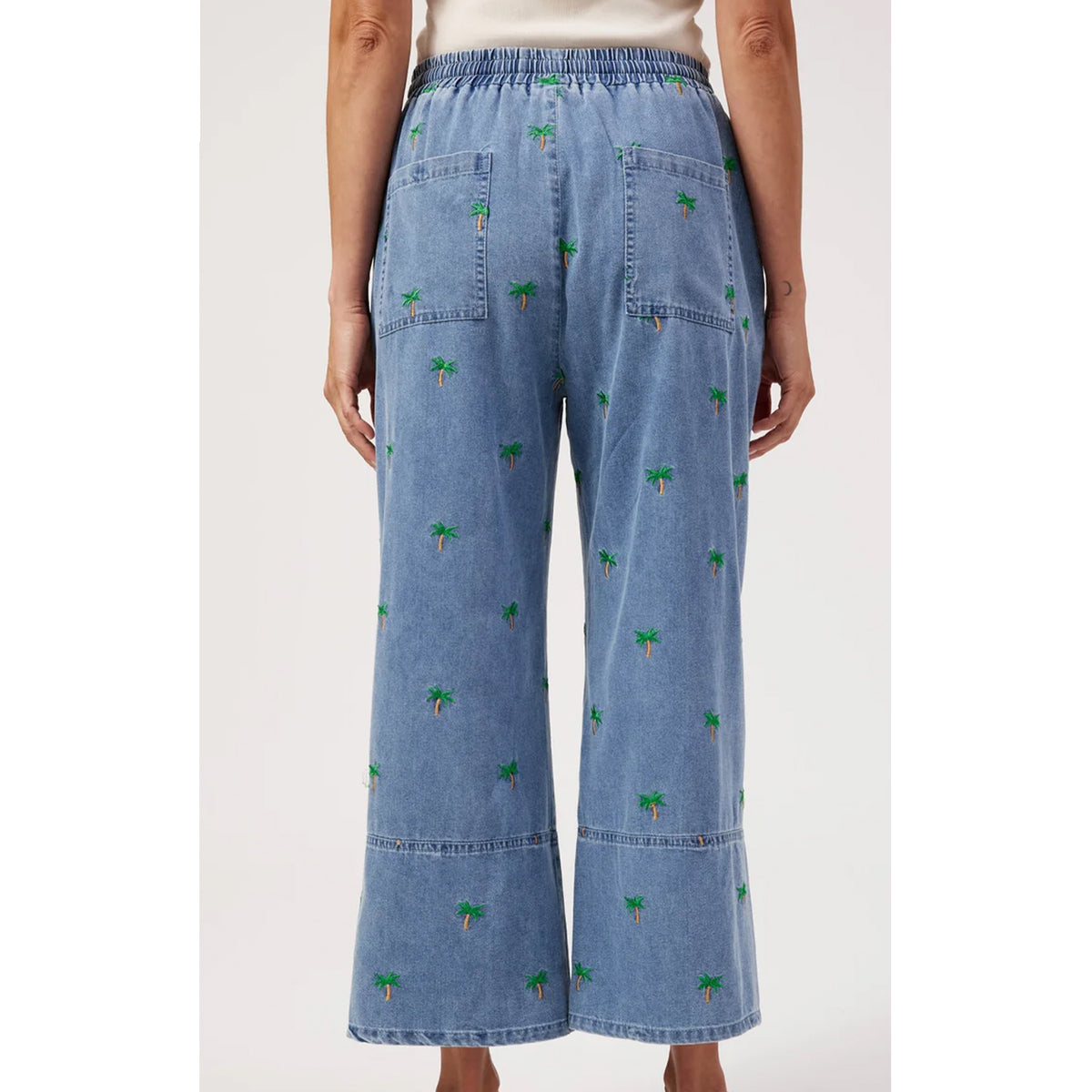 Pant Mauritius Embroidered Denim - Blue