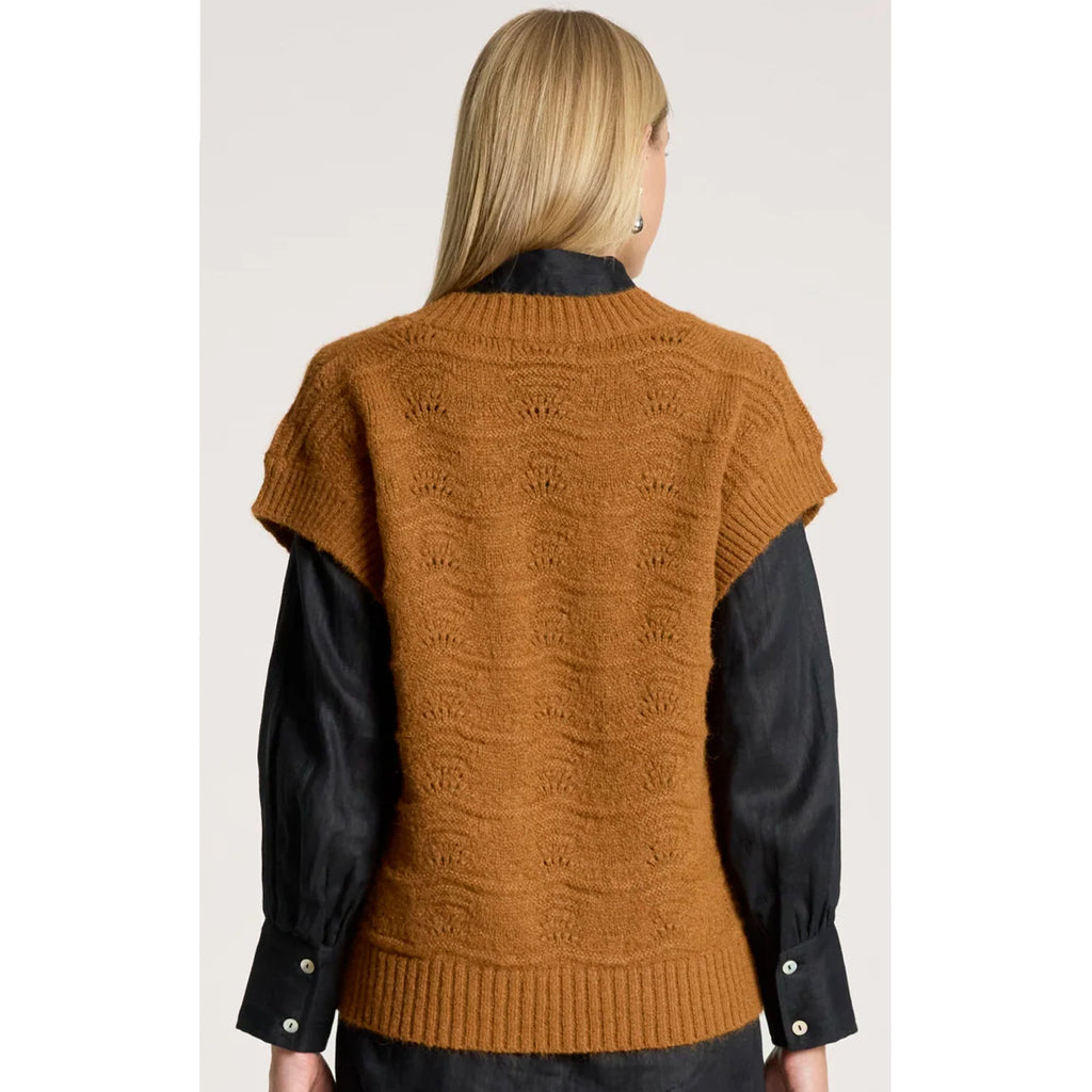 Vest - Orin Knit Caramel