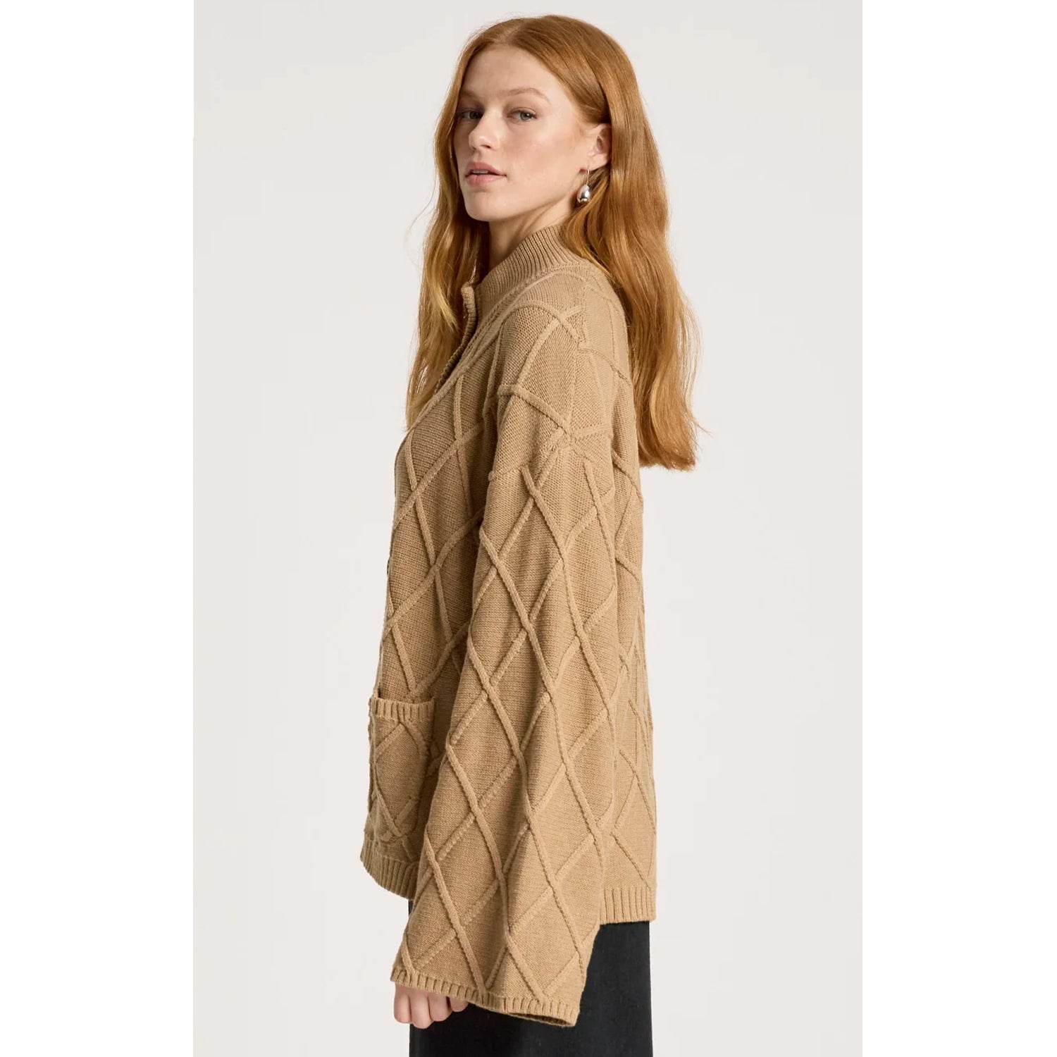 Cardigan Liora Crop Mocha