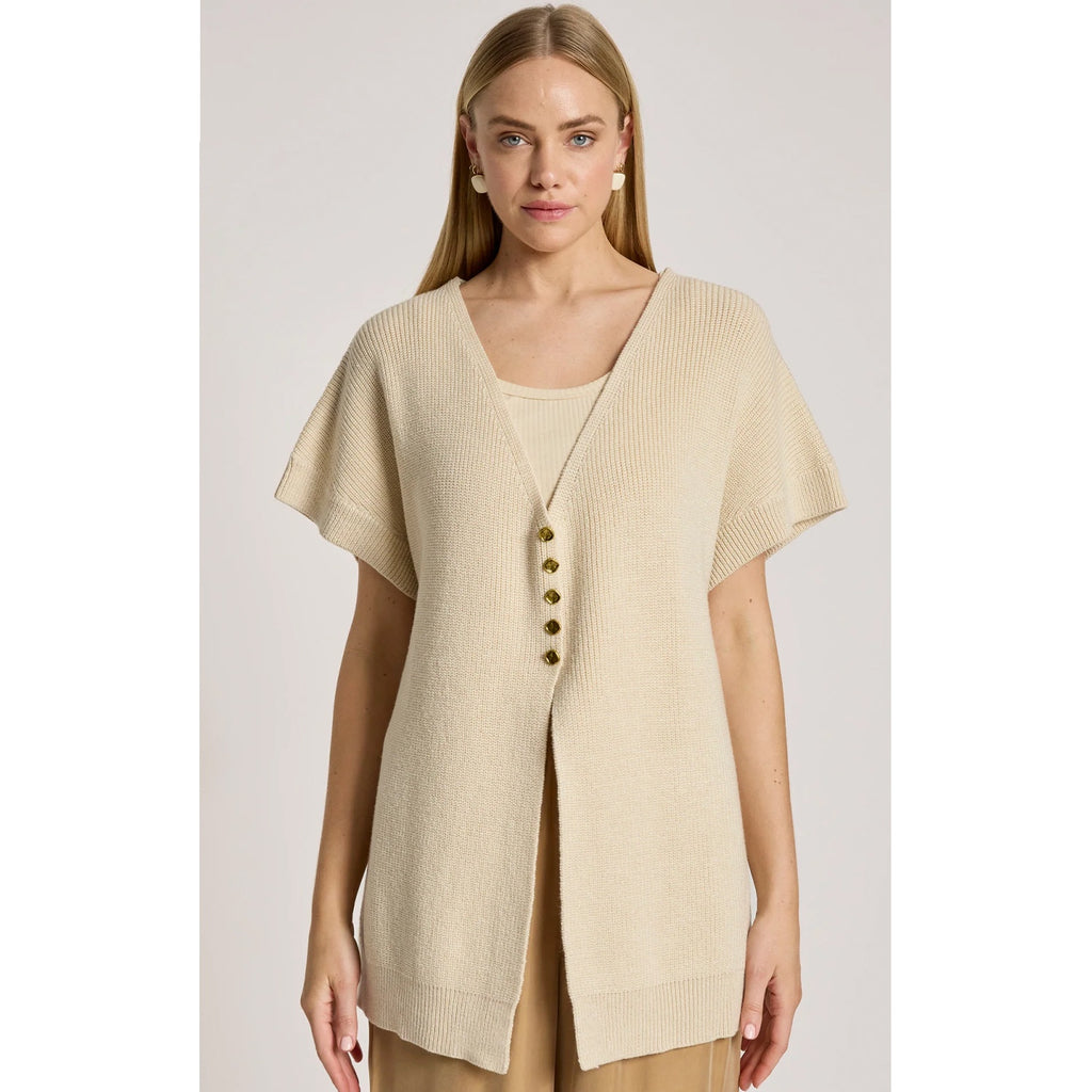 Cardigan - Berber Vest Cardigan Dune