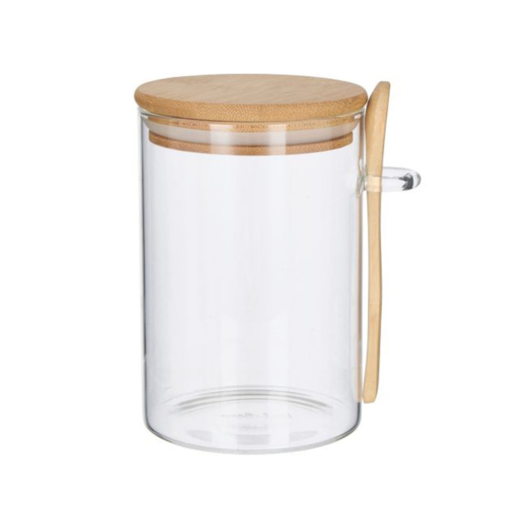 Canister Glass Small + Spoon