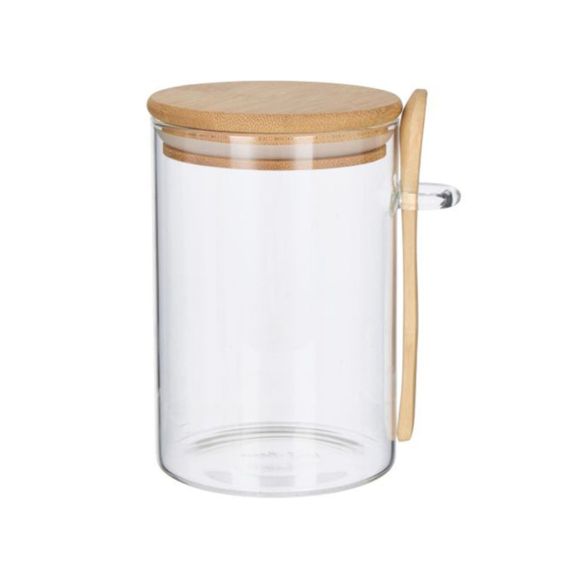 Canister Glass Small + Spoon