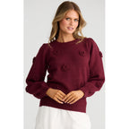 Knit Petals - Berry