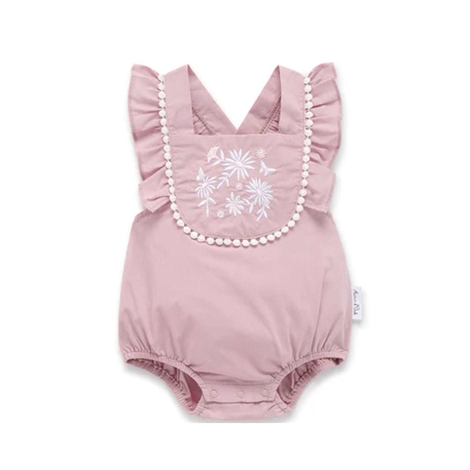 Romper Daisy Embroidered