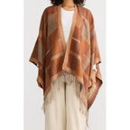 Knit Cape Leona - Amber Check