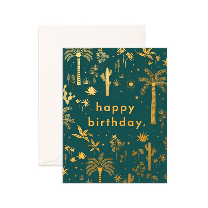 Card Birthday Desert Palms