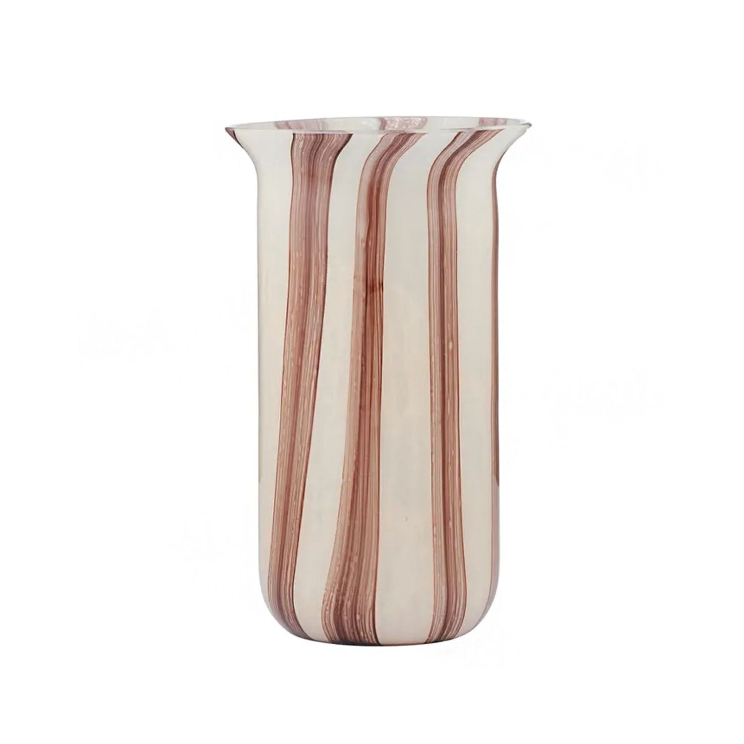 Vase Claudia Glass - Ivory/Russet - Large
