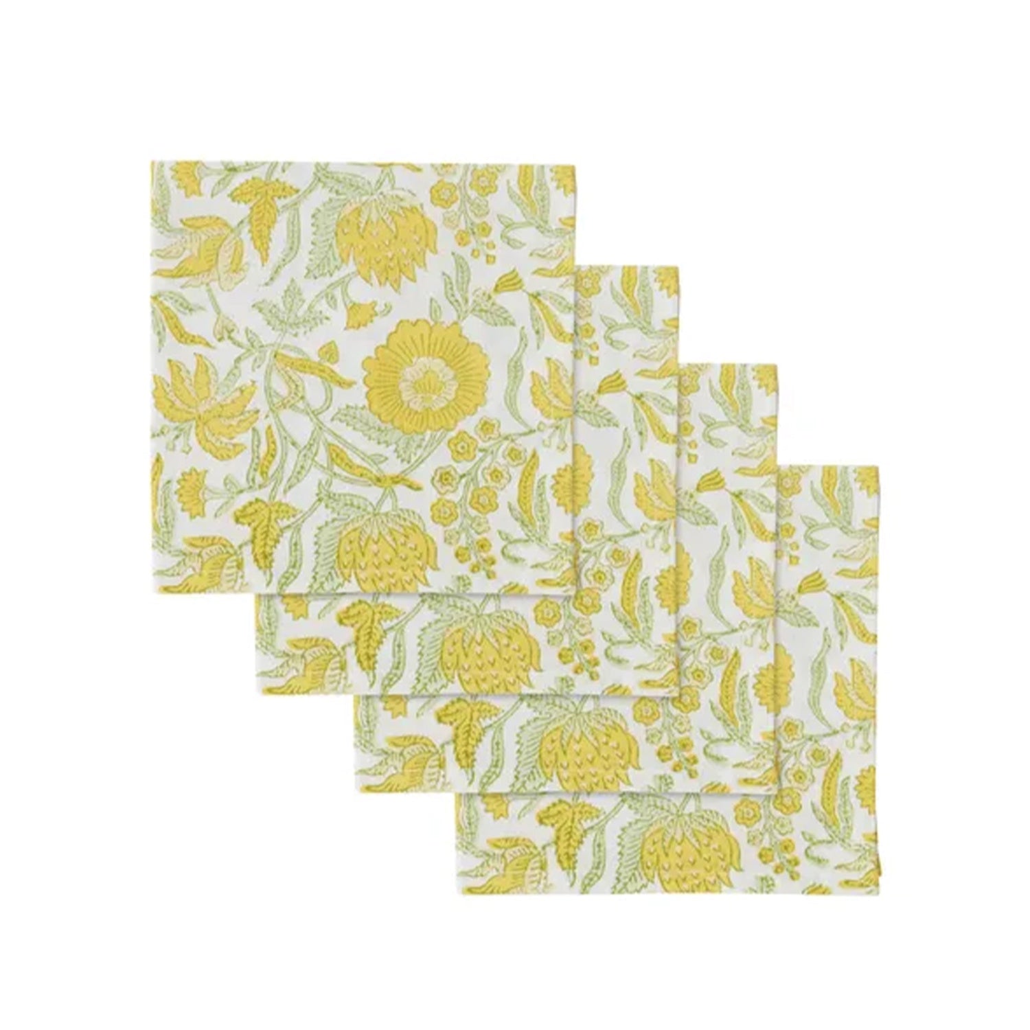 Napkins Marigold S/4 Cott Block