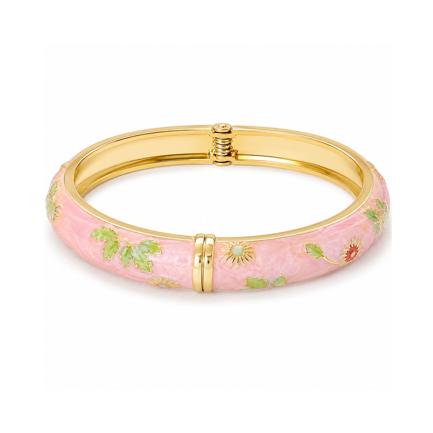 Bangle Enamel - Vine Pale Pink