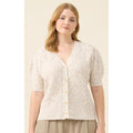 Cardigan Mckenna Short Sleeve - Ivory