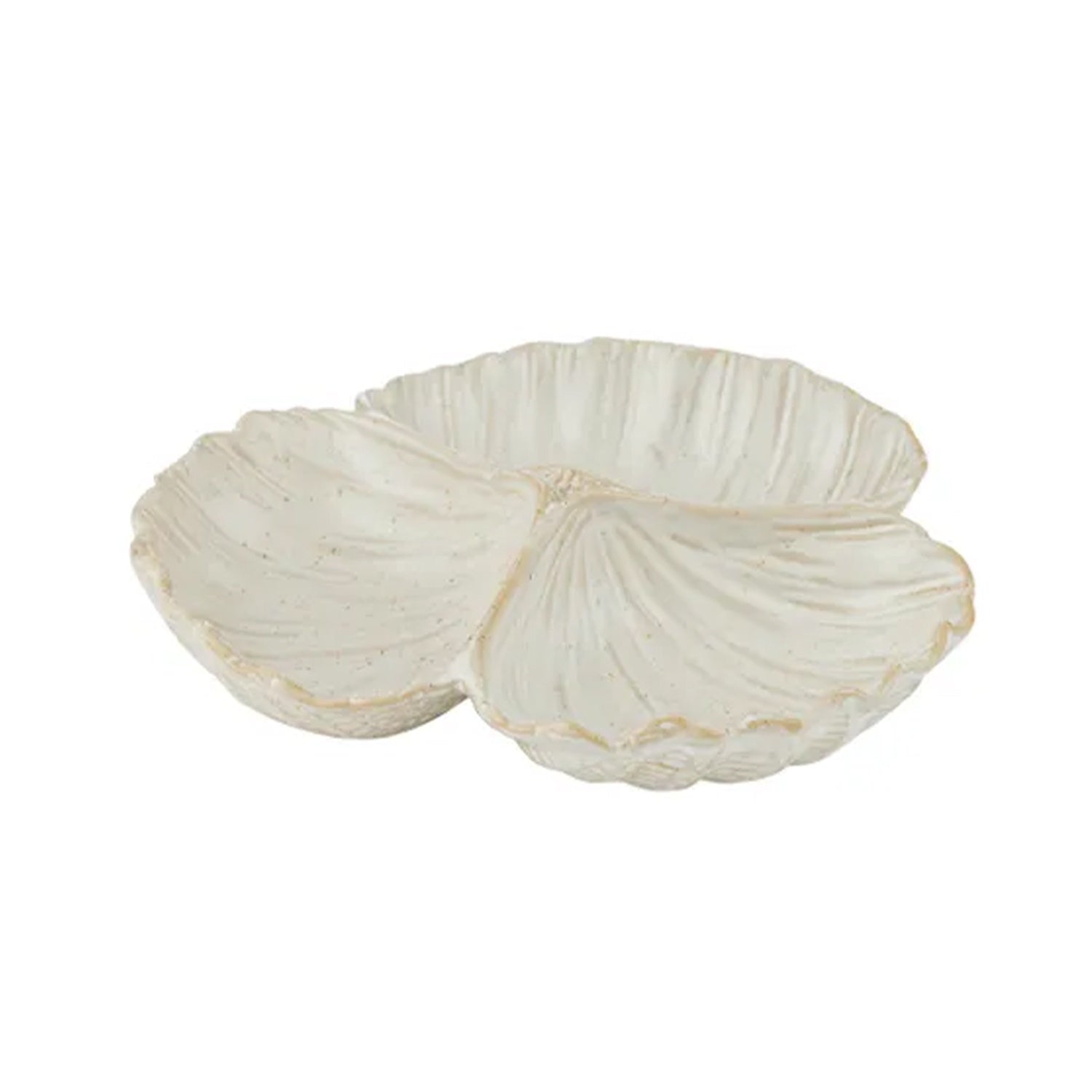 Dish Pacific Cer Divided 21x21x4.5cm Nat