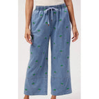 Pant Mauritius Embroidered Denim - Blue