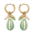 Earring Positano Cowrie - Mint