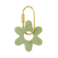 Keyring Resin Flower Pistachio
