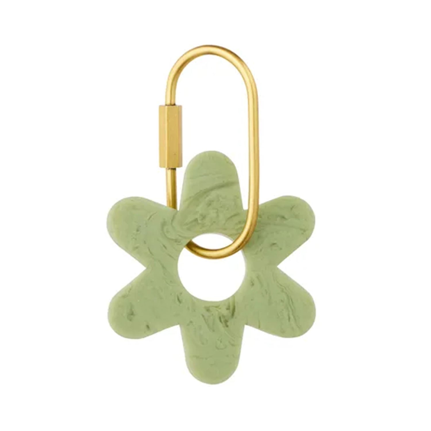Keyring Resin Flower Pistachio