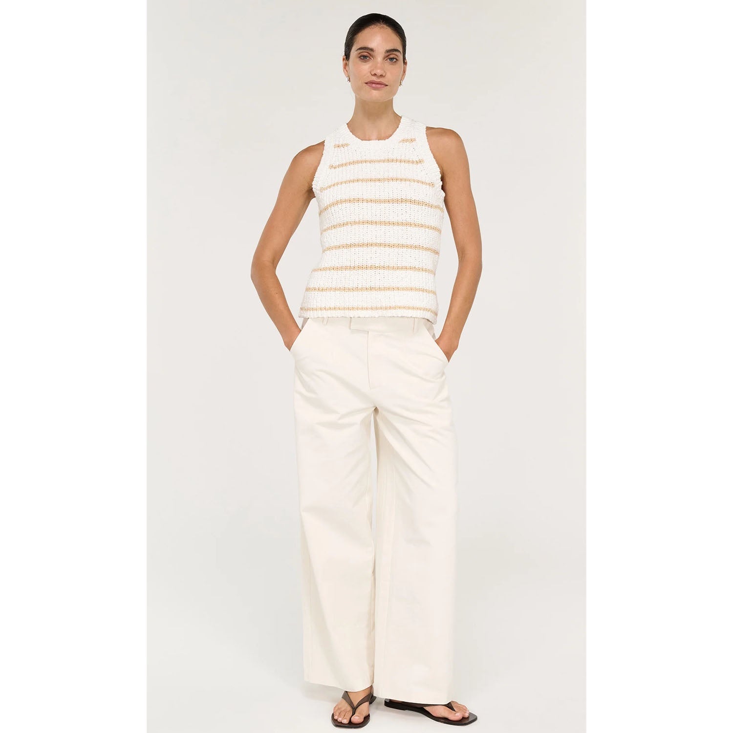 Pant Roselle Wide Leg - Cream