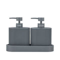 Dispenser Sid Resin Set 2 + Tray - Charcoal