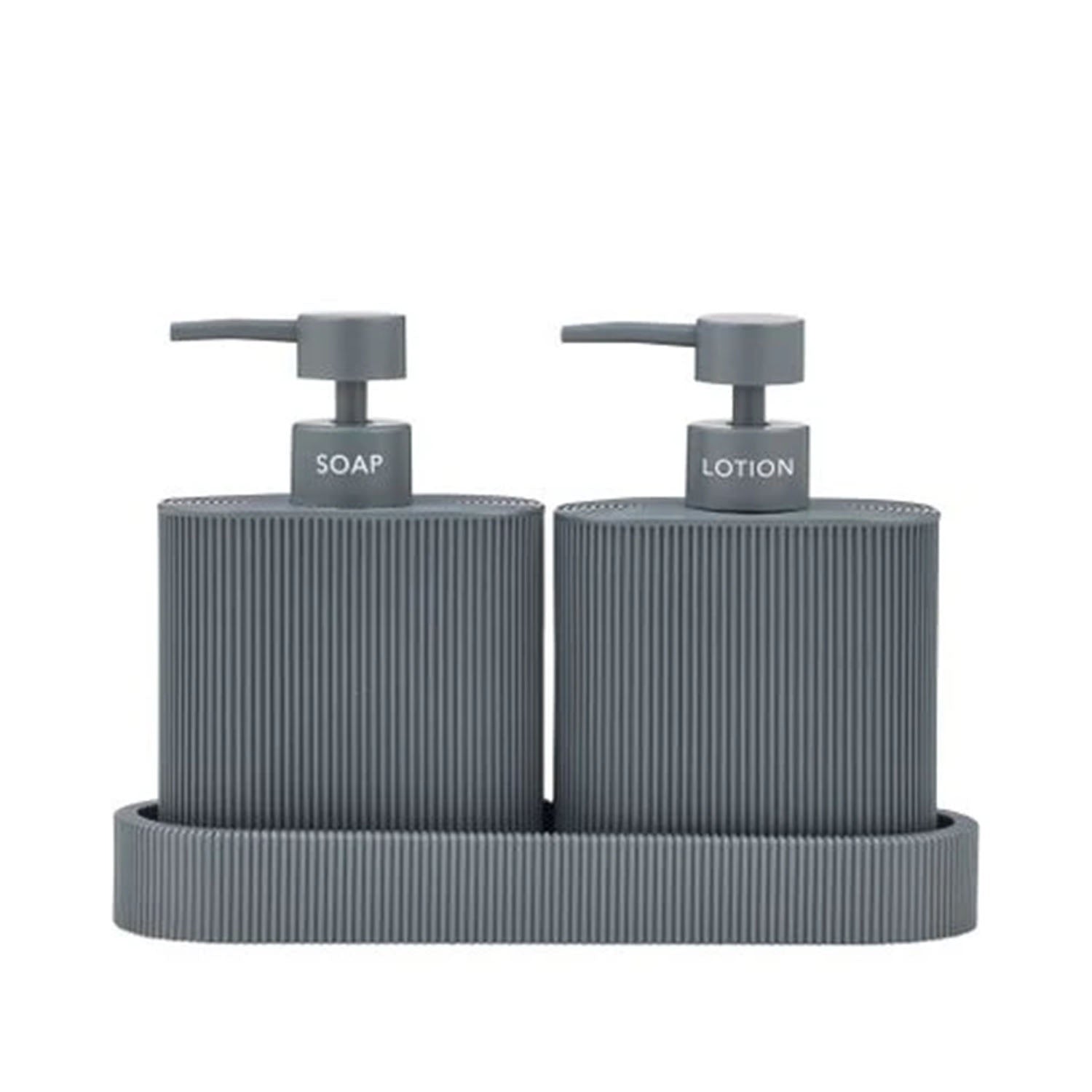 Dispenser Sid Resin Set 2 + Tray - Charcoal